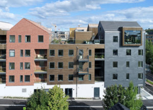 Bygning med Fasadeskifer på Havegaten i Tønsberg