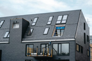 Fasadeskifer på Bygg A i Fridas Hage Stavanger